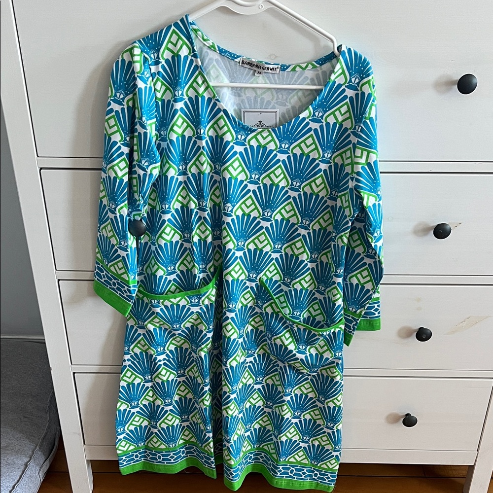 Colorful Geometric Print Dress